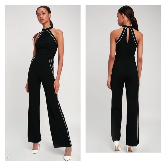 Lulus Pants - NWT lulus black and white sleeveless mod babe jumpsuit